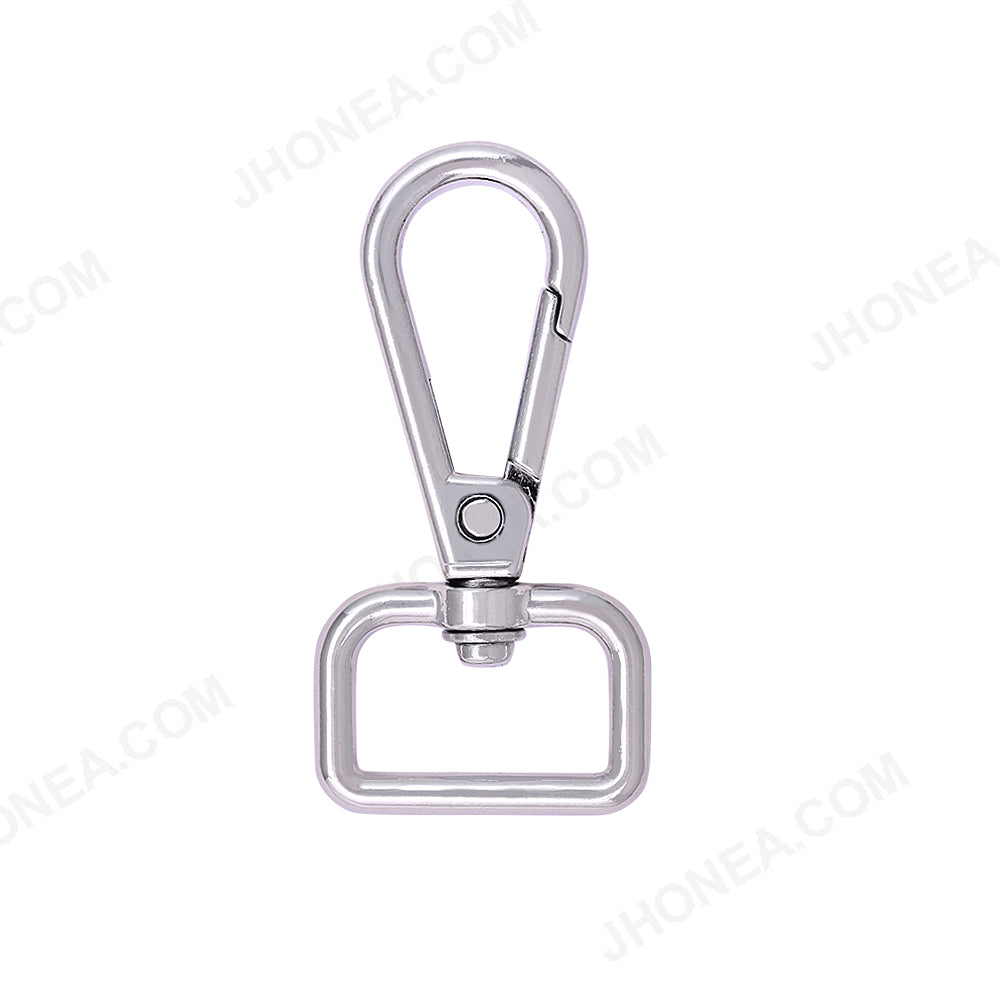Lobster Clasp Clip Hardware Snap Hook Buckle in Shiny Silver Color