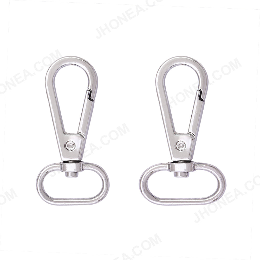 Jhonea Metal Swivel Lever Snap Hooks with Rings Buckle Hardware
