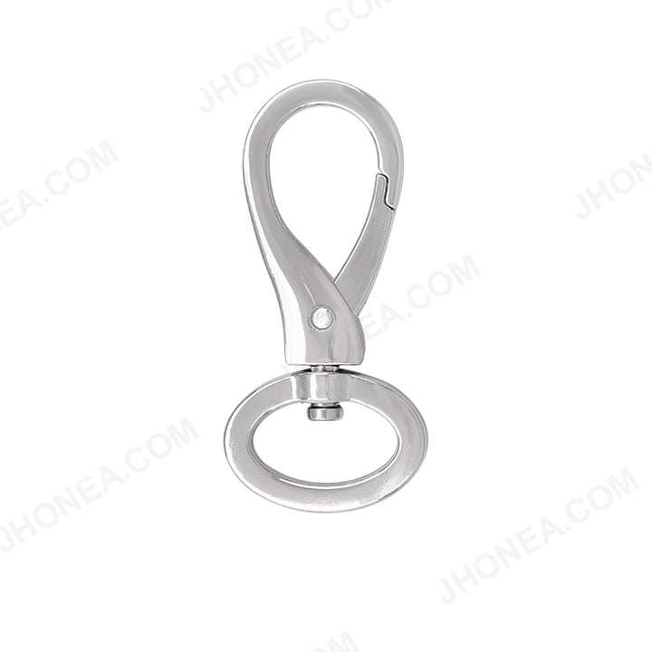 Designer Metal Swivel Lever Snap Hooks Clasp Buckle in Shiny Silver Color