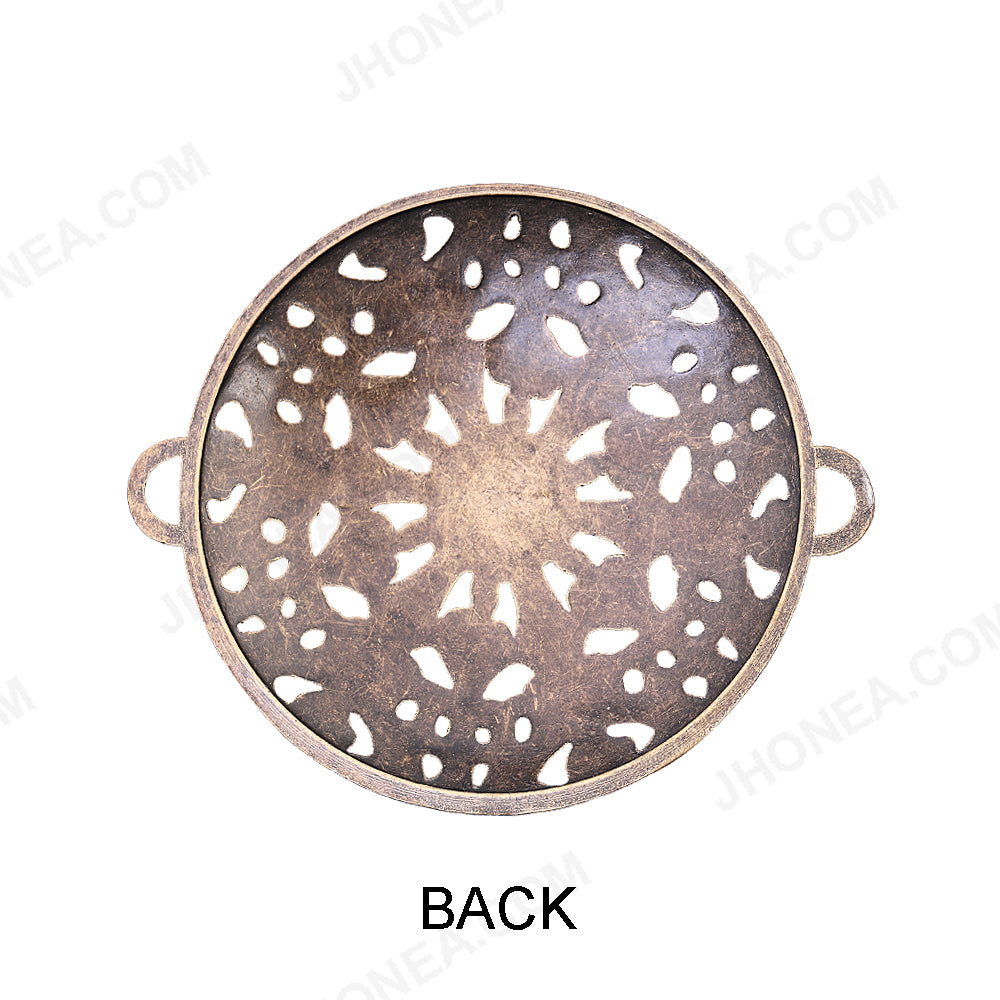 Vintage Cutwork Pendant Style Metal Accessory