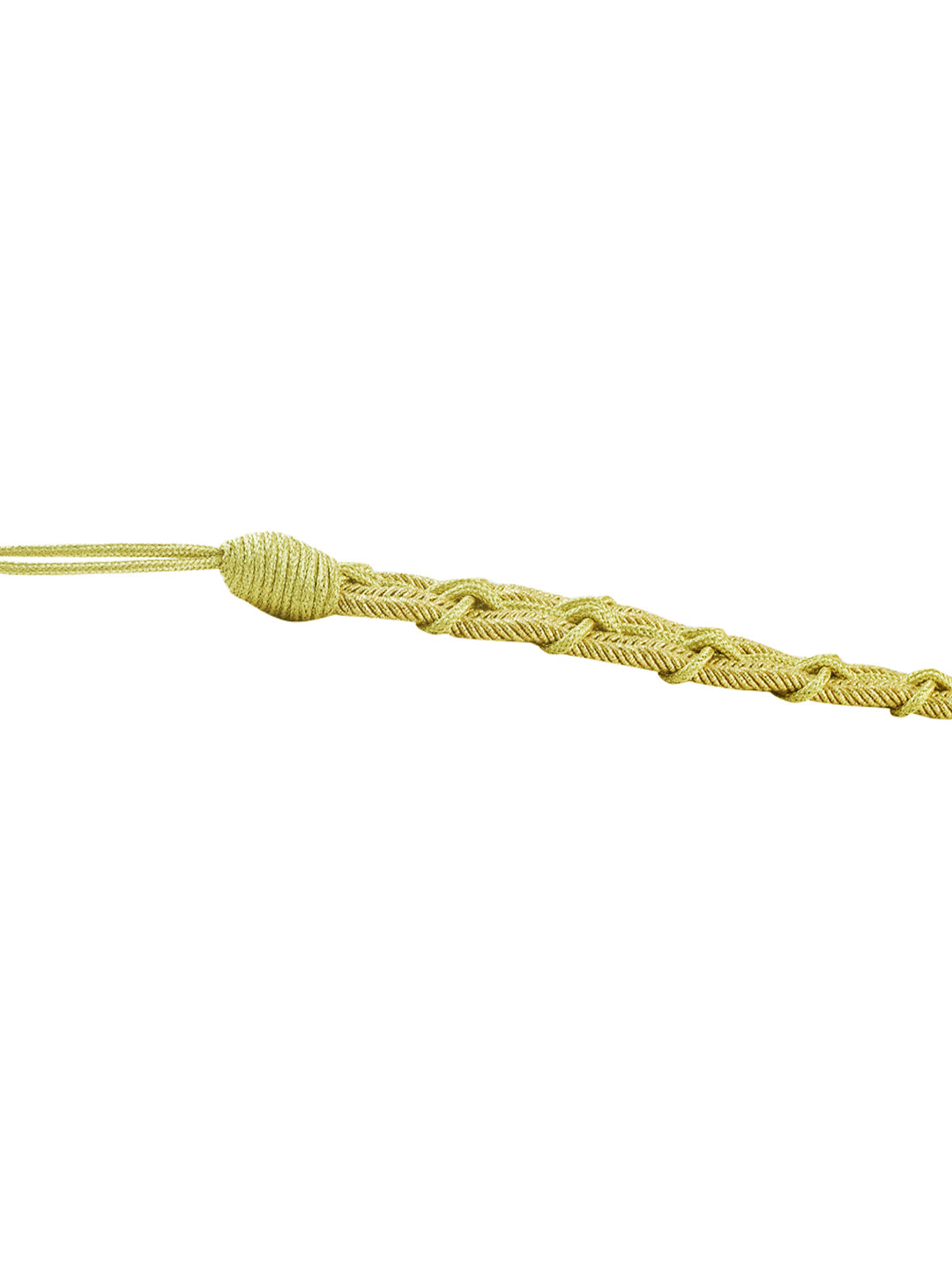 Metallic Gold Braided Rope Tassel Waist Belt for Men/Women