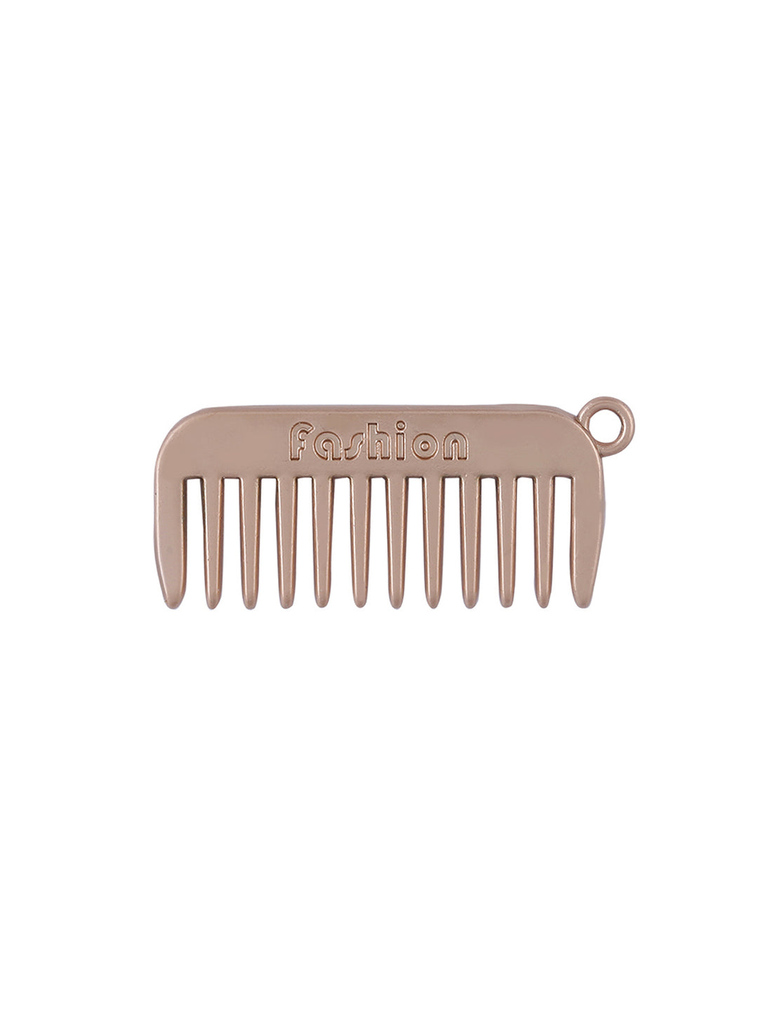 Hairdresser Comb Fashion Accessory Hardware in Matte Gold Color
