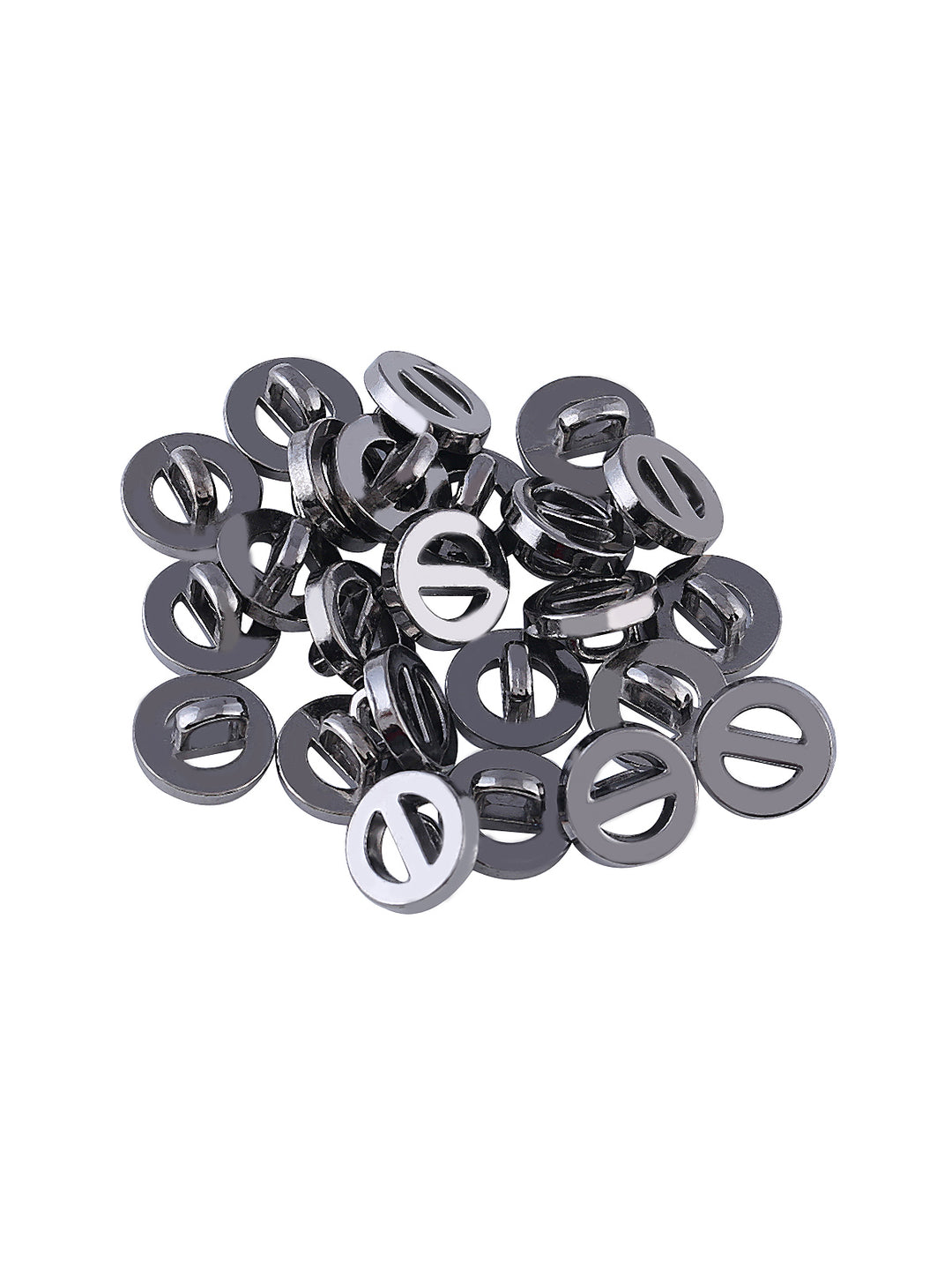 Round Ring Shape Fancy Shank Metal Button