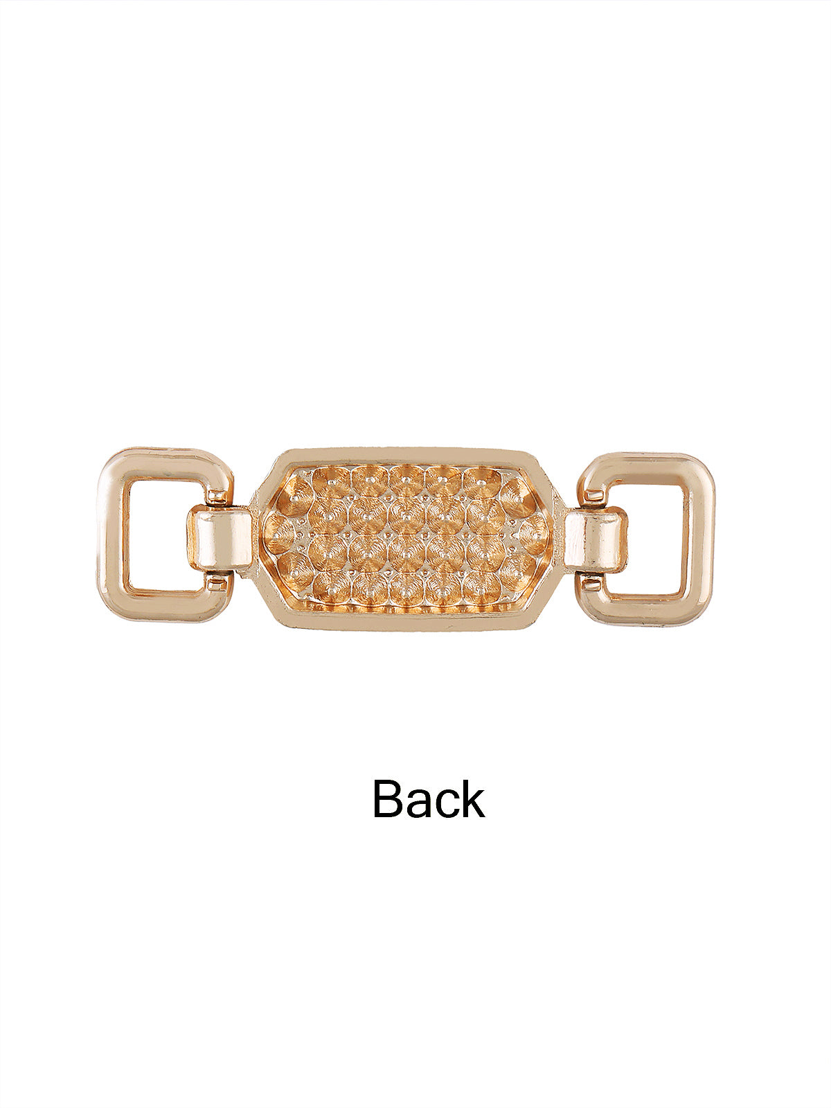 Hexagon-Shaped Gold Buckle Belt