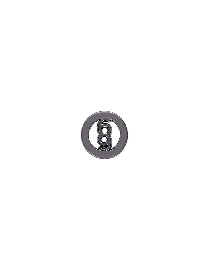 Round Shape 11mm (16L) 2 hole Gunmetal Shirt Metal Button