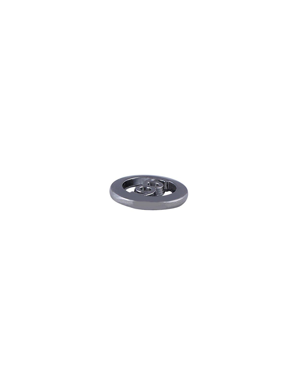 Round Shape 11mm (16L) 2 hole Gunmetal Shirt Metal Button- Jhonea Accessories