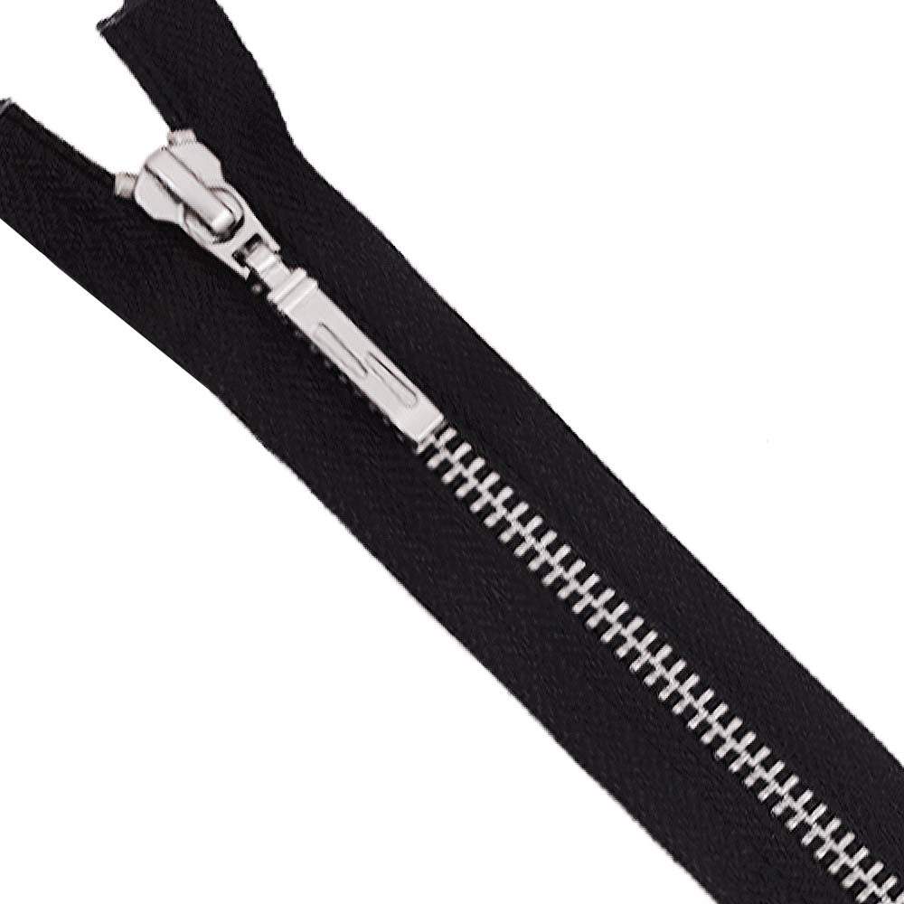 YKK- Exclusive #5 Silver Open-End Separating YKK Zipper