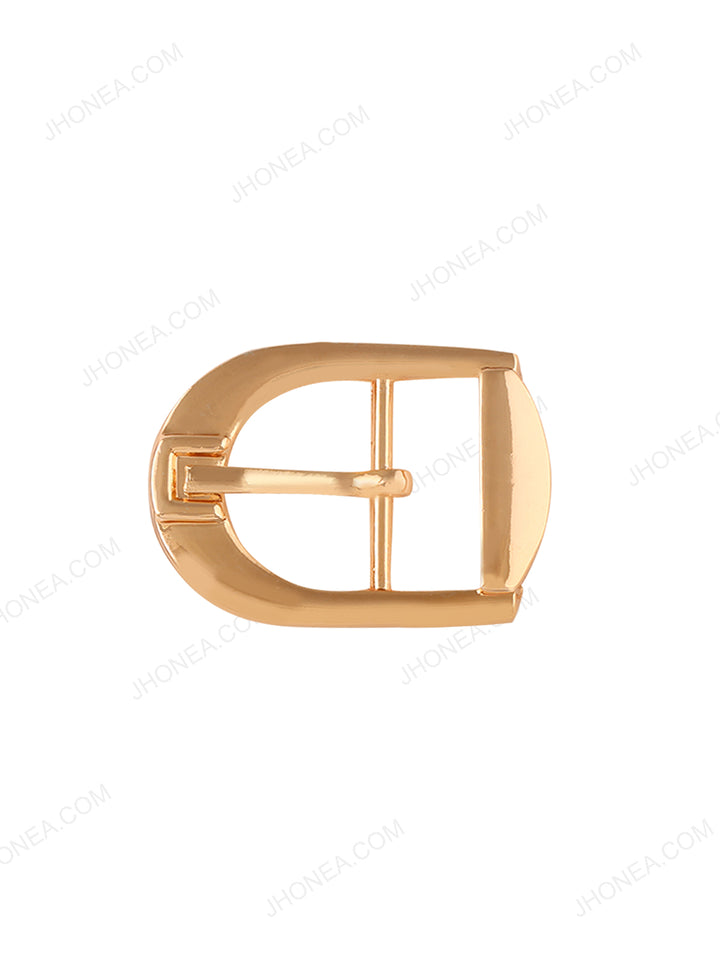 Shiny Rose Gold Western Style Prong Belt Buckle