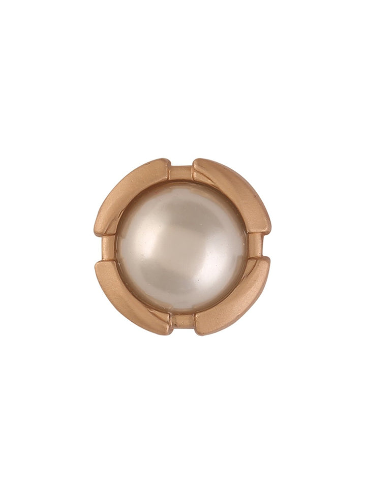 Round Shape Cutting Edges Pearl Shank Button