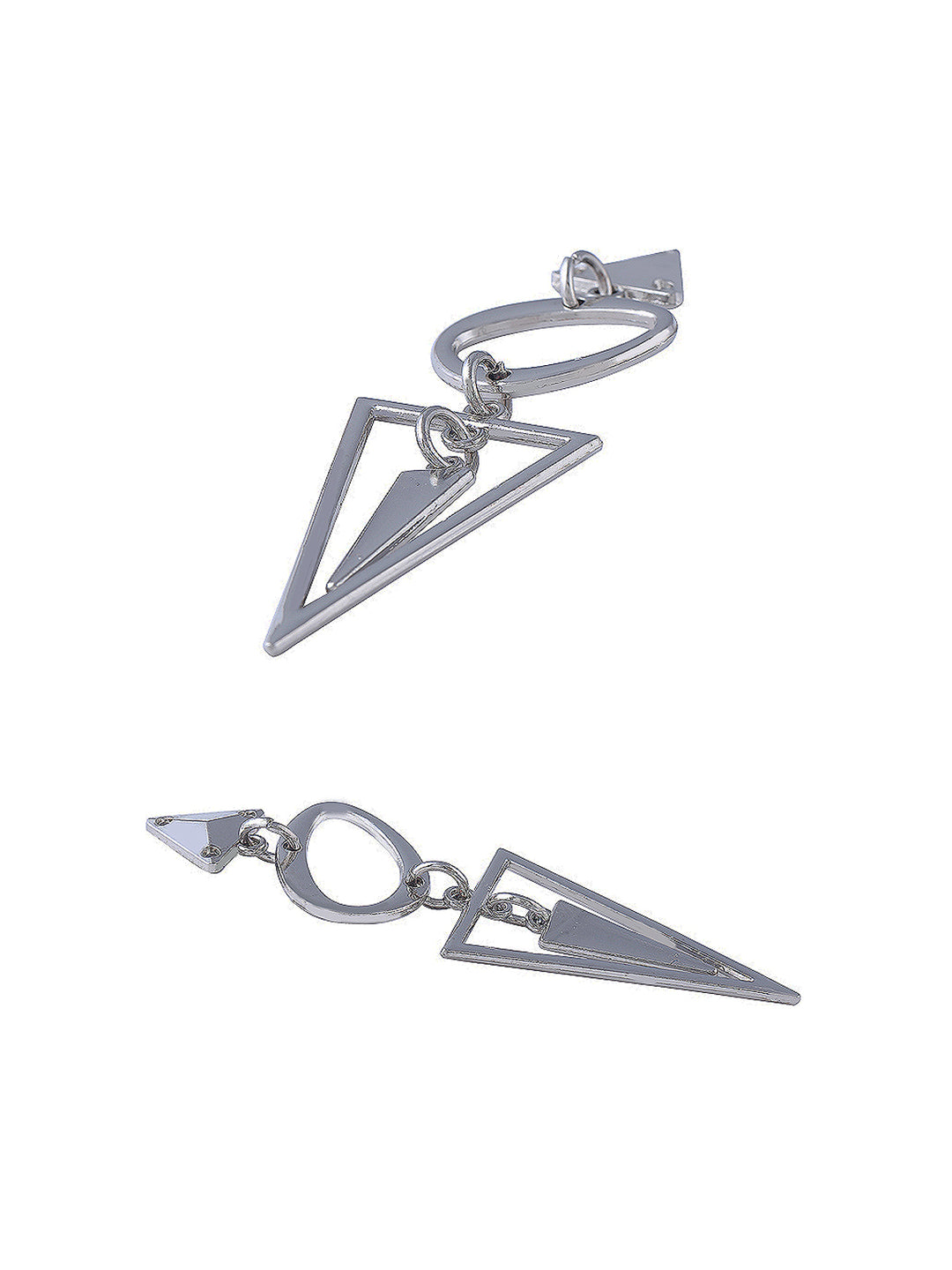 Shiny Silver Triangle Shape Trendy Loop Hanger For Pants