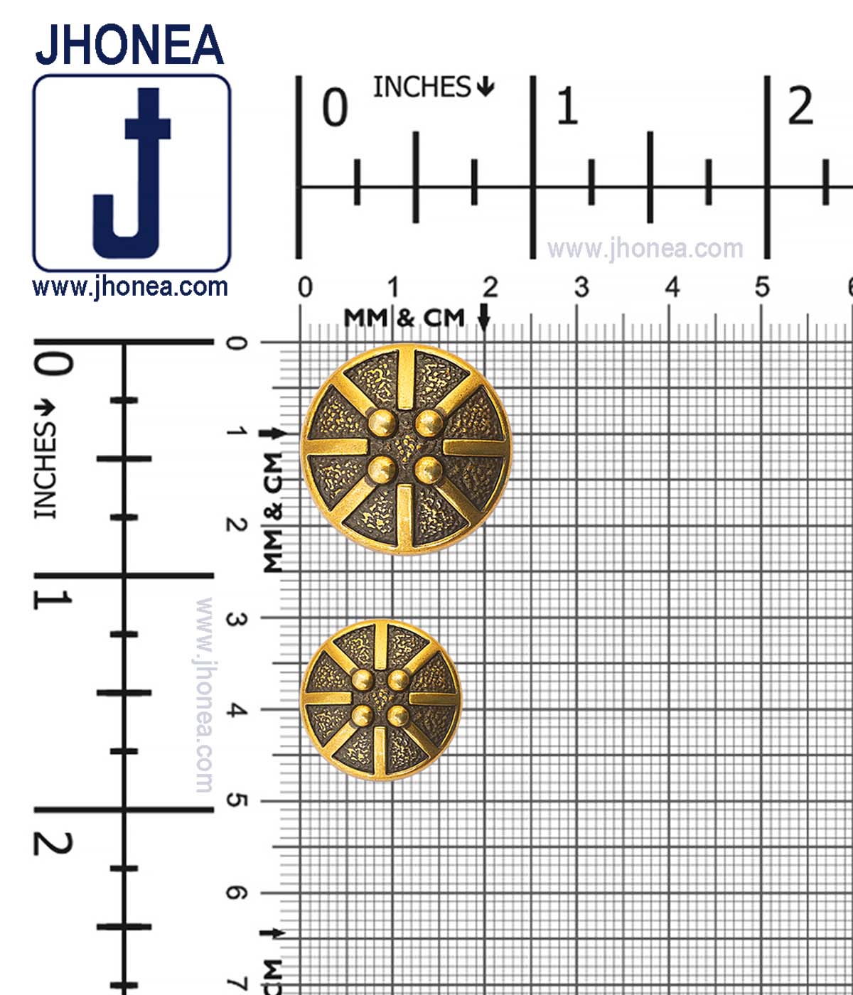 Metal Buttons for Achkans/Indo-western Clothing for Men