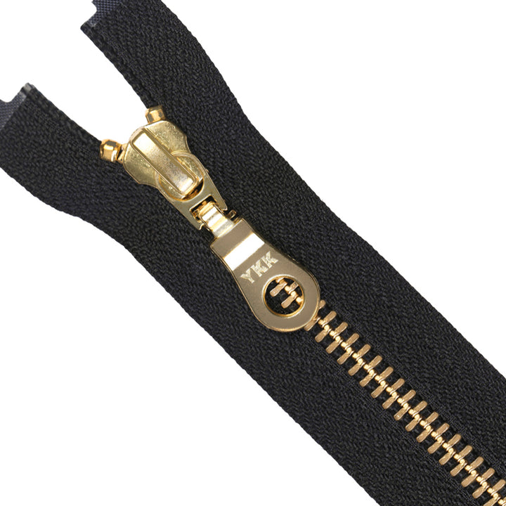 YKK- Premium #5 Shiny Gold Open-End / Closed-End YKK Zipper