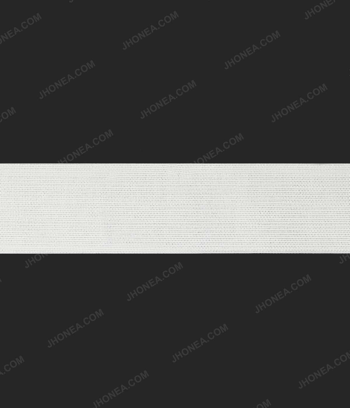 Plain Soft Black & White Tailors' Woven Elastic for Casings