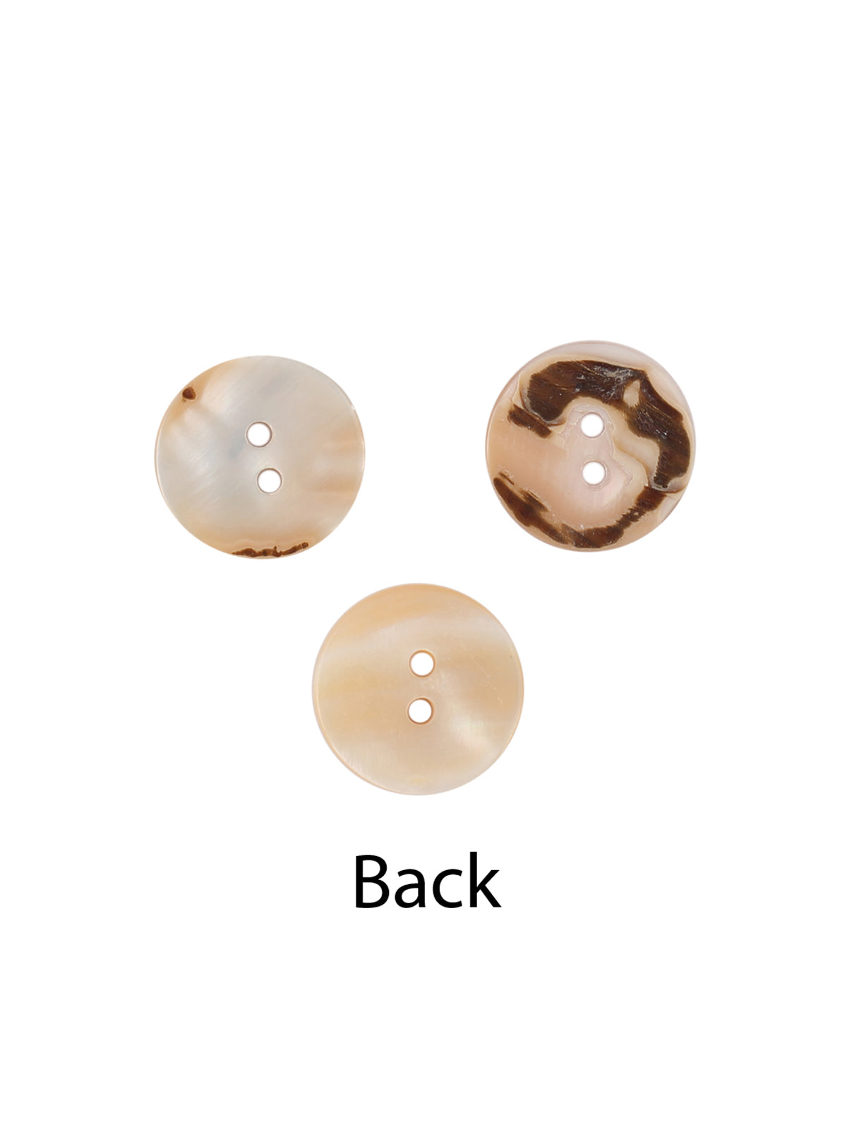 Round Shape Pearlescent Natural Marble Button