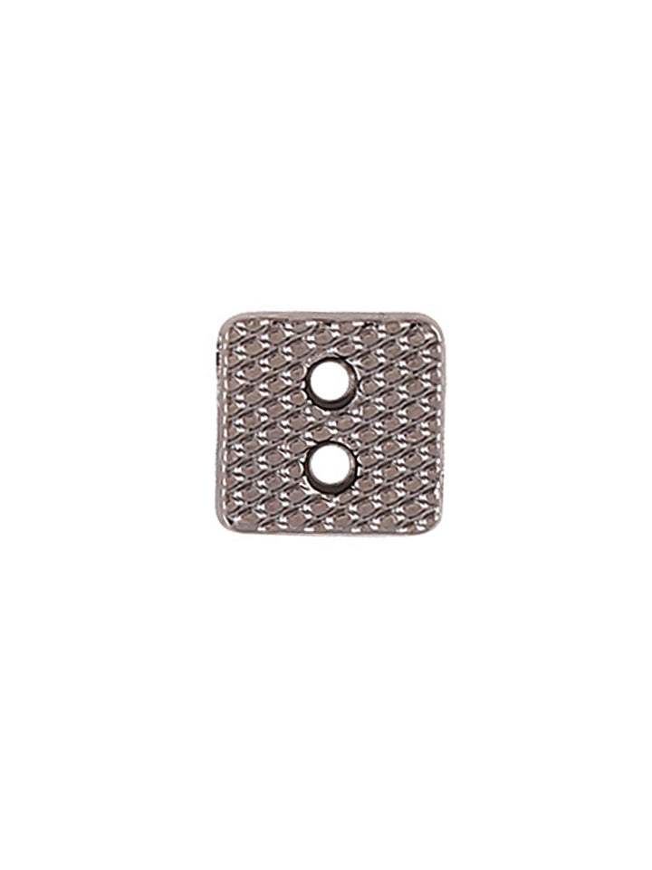 Small Size Square Shape Textured Surface 2-Hole Shirt Button