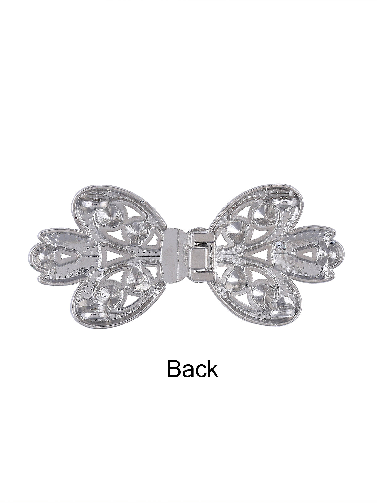 Shiny Silver Crystal Diamond Closure Clasp Buckle - Jhonea Accessories