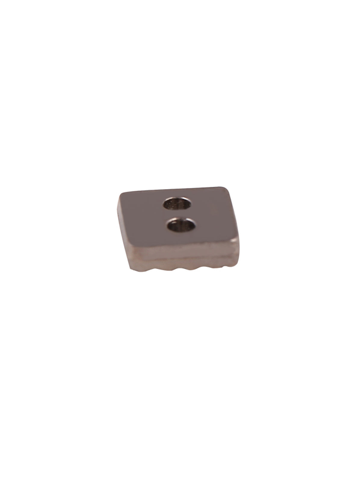 Small Size Square Shape Textured Surface 2-Hole Shirt Button