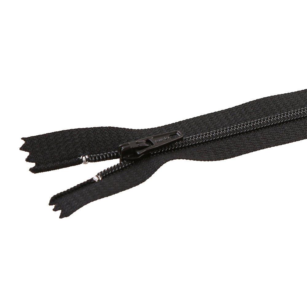 Black Color Closed-End Tailor Sewing Nylon Coil Zipper with Zip Fastener