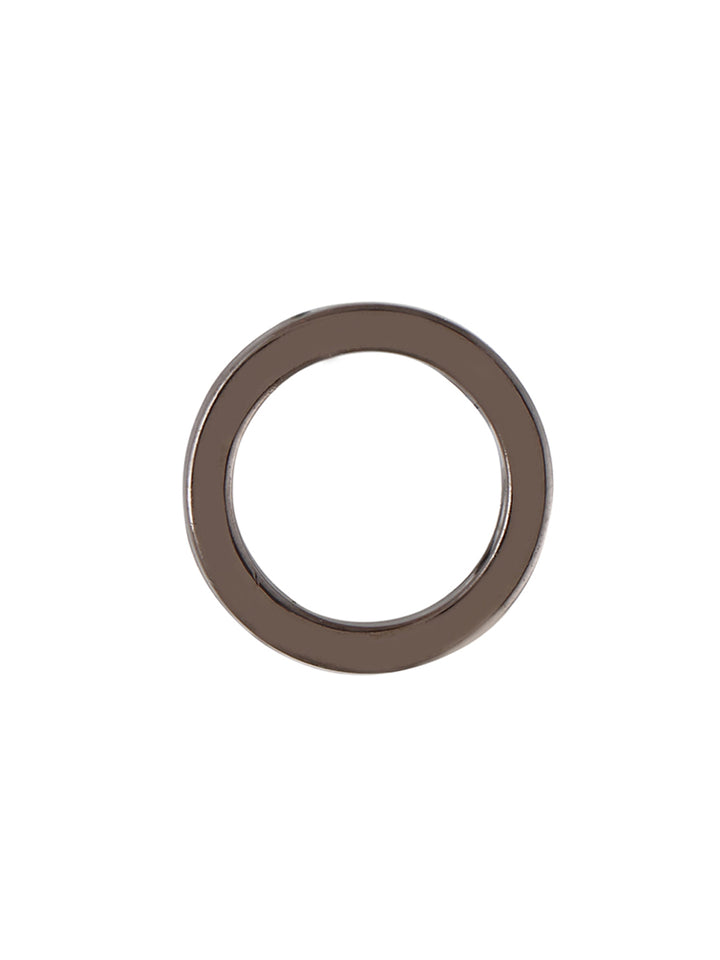 Round Shape Black Nickel (Gunmetal) Color Downhole Fancy Ring Button
