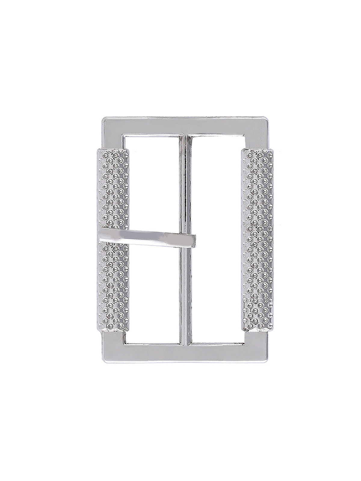 Rectangular Frame Buckle Rectangle Frame Shiny Silver Belt Buckle with Prong – JHONEA ACCESSORIES