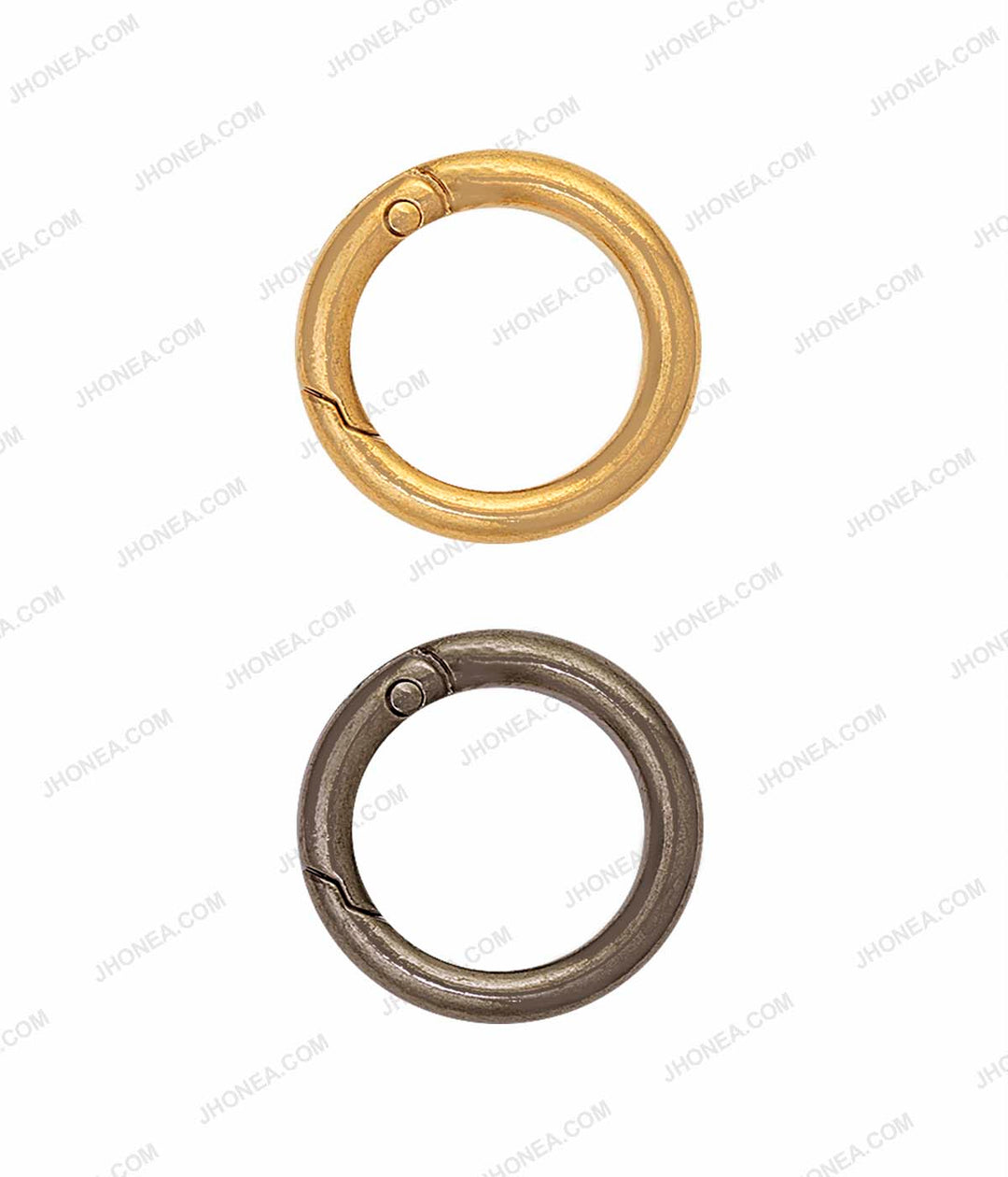 Golden & Gunmetal Connector Metal Closed Jump Rings