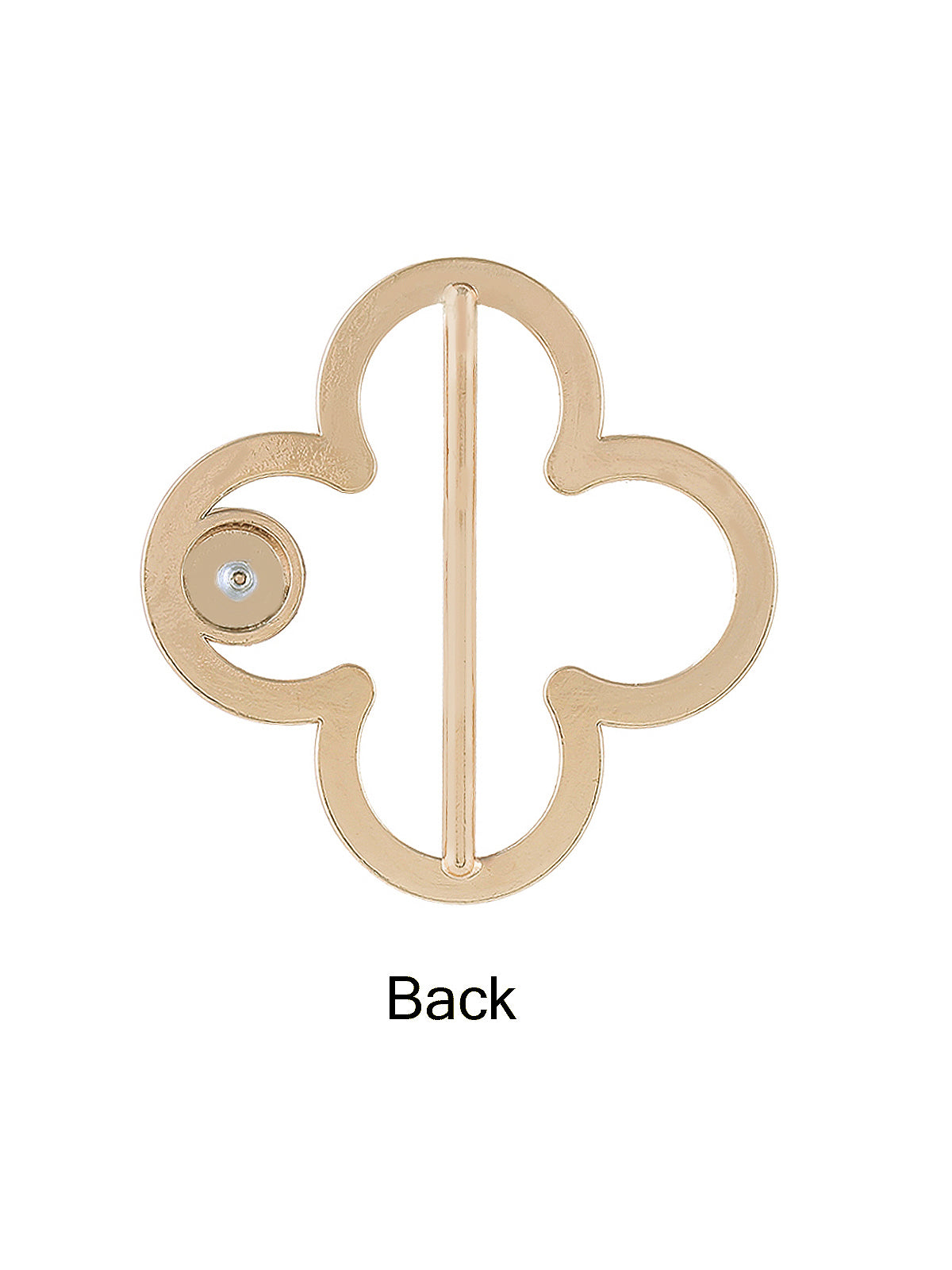Superior & Distinctive Shiny Gold Flower Shape Sliding Belt Buckle