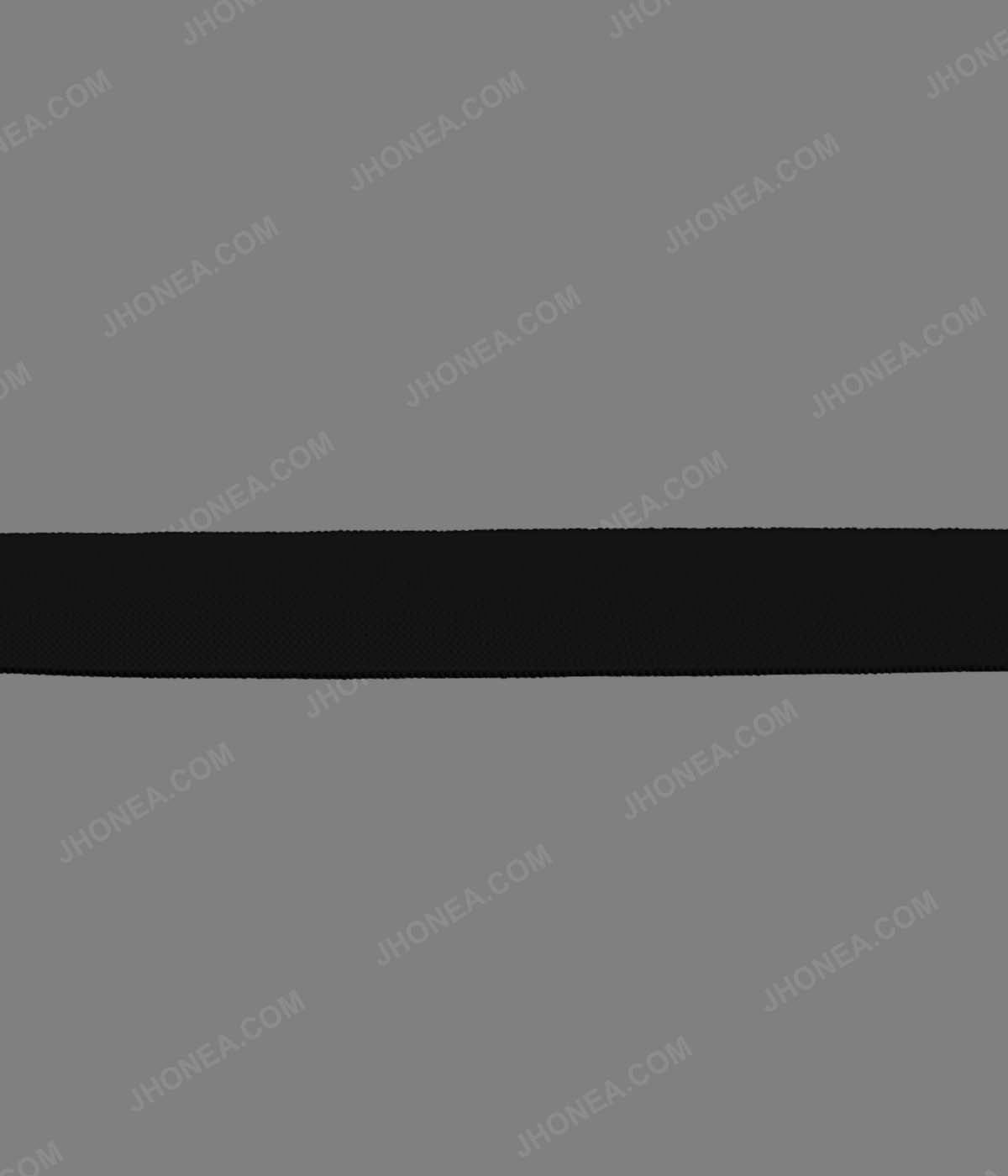 Plain Soft Black & White Tailors' Woven Elastic for Casings