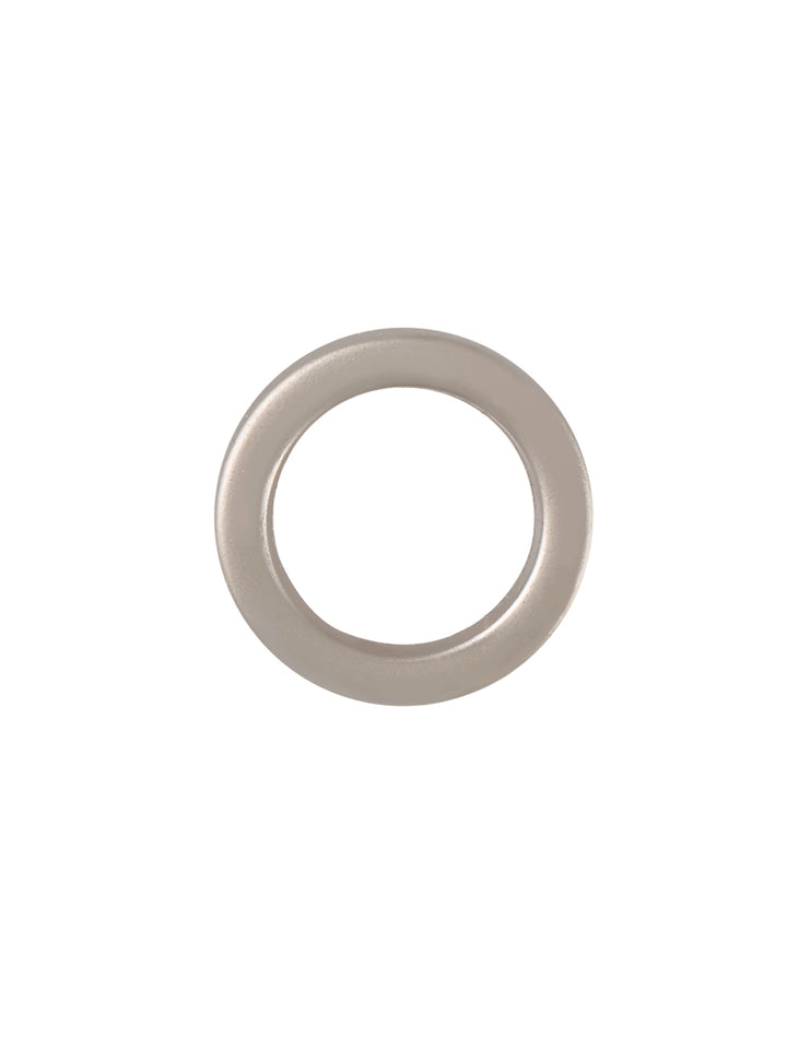 Round Shape Matte Silver Colour Downhole Fancy Ring Button
