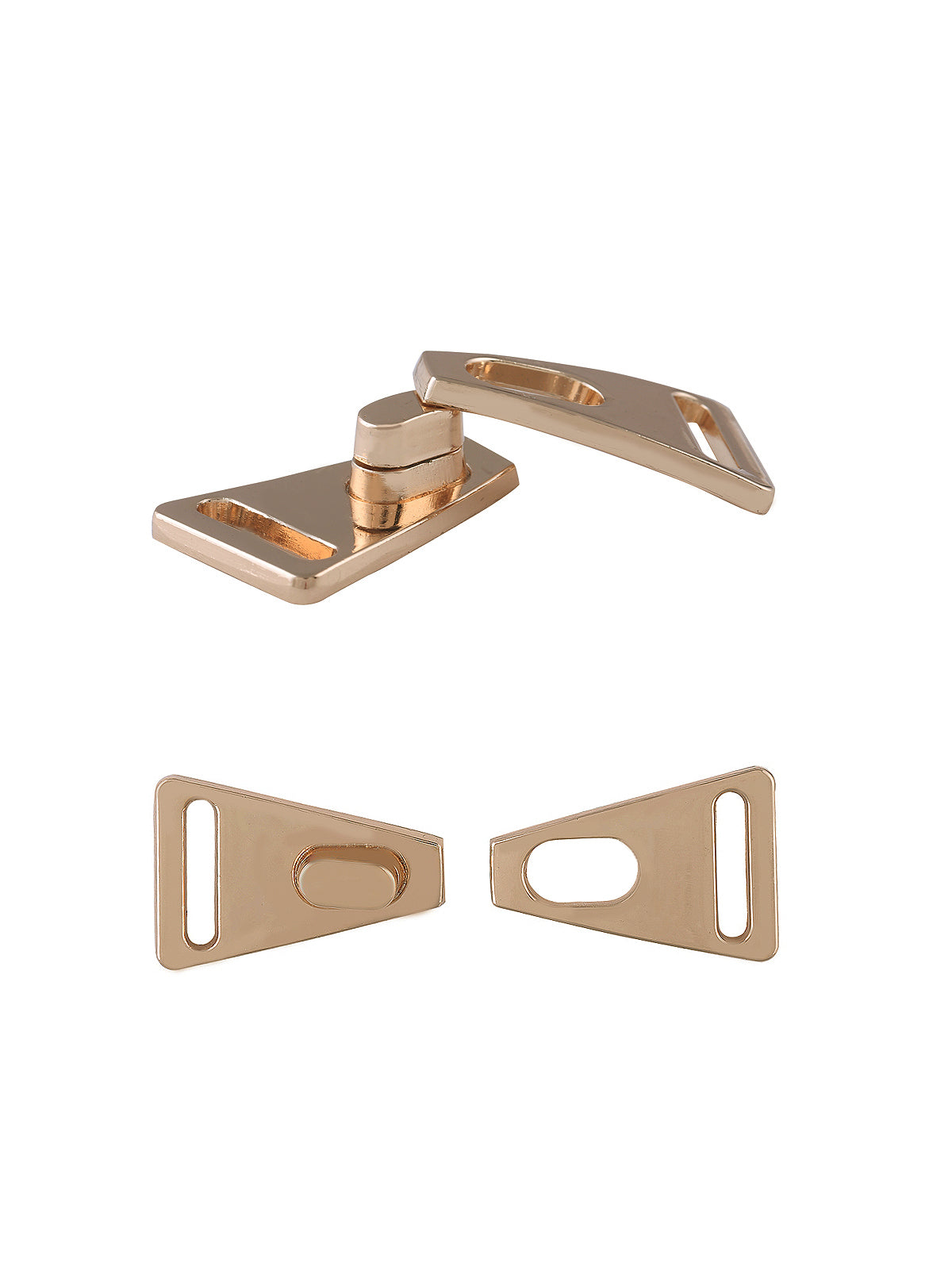 Shiny Gold 2 Part Closure Clasp Belt Buckle