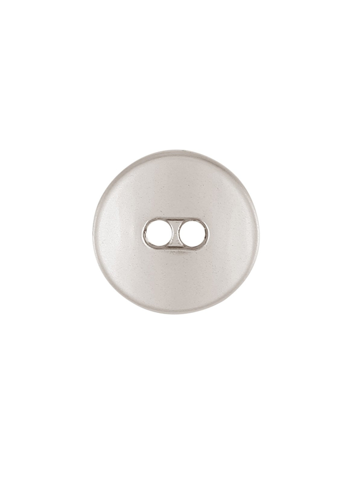 Fashionable Round Shape with Curvy Structure Metal Button in Matte Silver Color