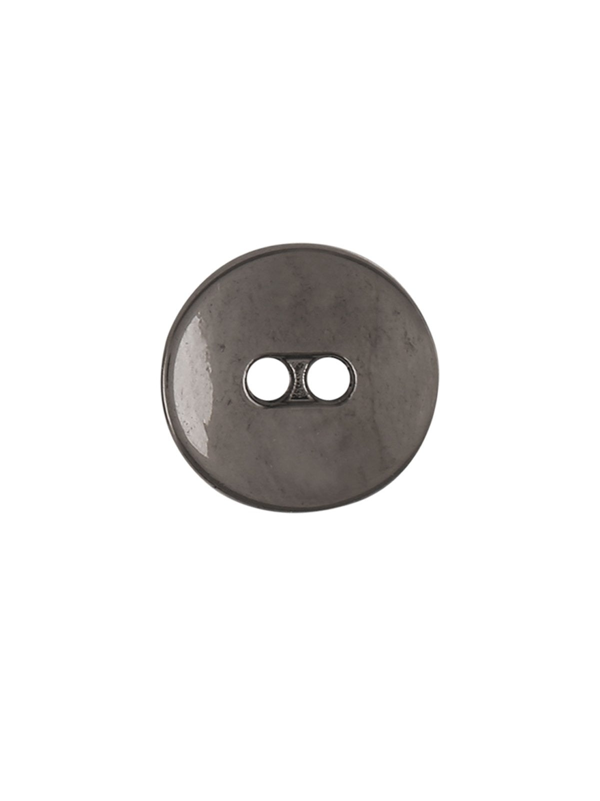 Fashionable Round Shape with Curvy Structure Metal Button in Black Nickel (Gunmetal)  Color