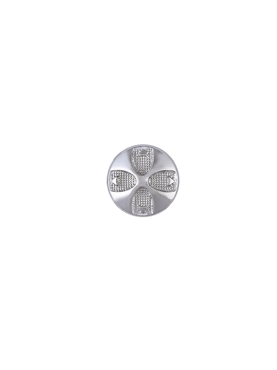 Fancy 10mm-16L Party Wear Shirt/Kurta Metal Button in Silver Color