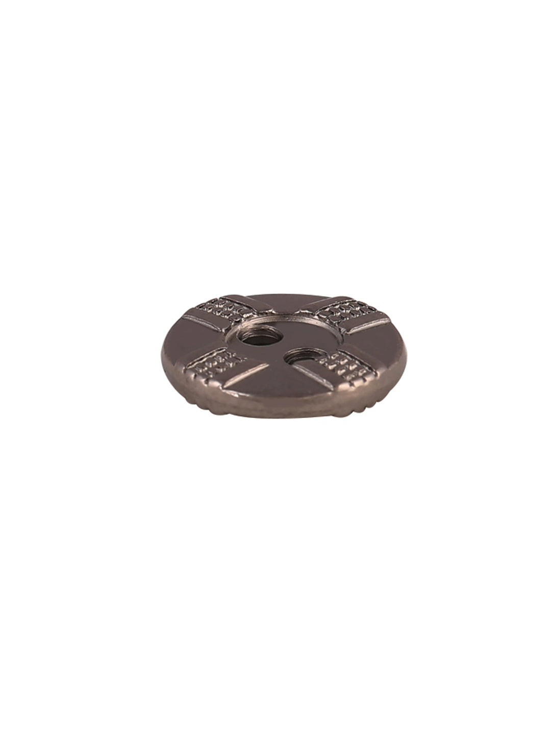 Engraved Surface Round Rim 2-Hole Metal Shirt/Kurta Buttons