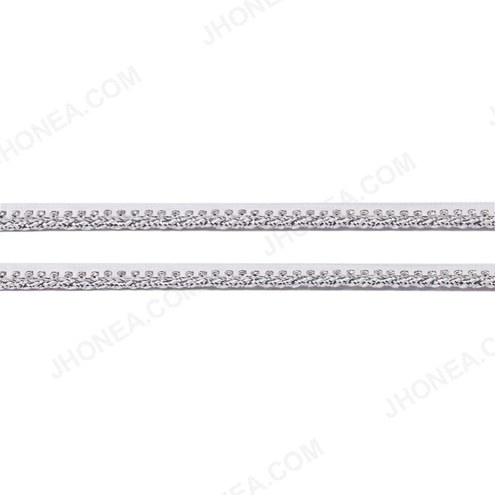 Exclusive Shiny Diamonds White Border Lace for Dresses JHONEA ACCESSORIES Exclusive Shiny Diamonds White Border Lace for Dresses JHONEA ACCESSORIES