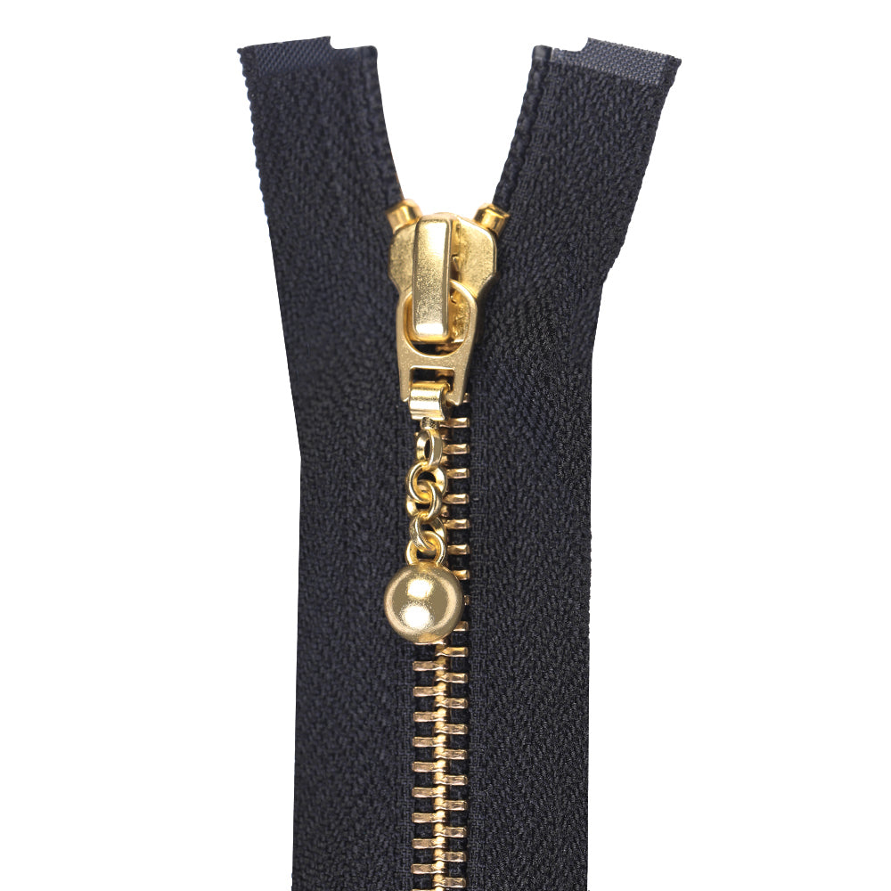 YKK- #5 Gold Ball Runner Open-End Coat YKK Zipper