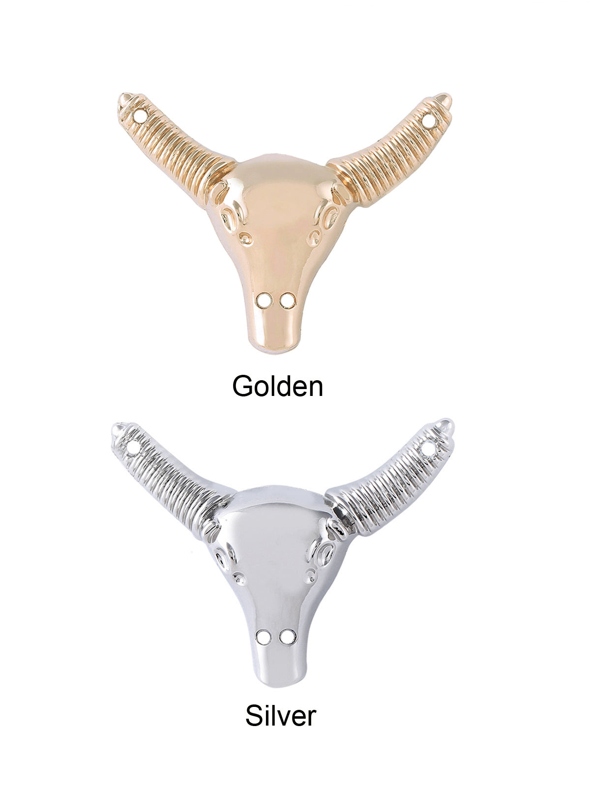 Golden & Silver Colour Unique & Funky Shining Bull Design Neckline