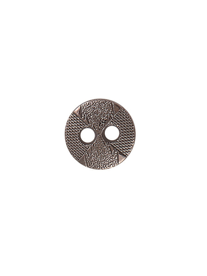 Textured Surface Gunmetal Round Shape Shirt Button
