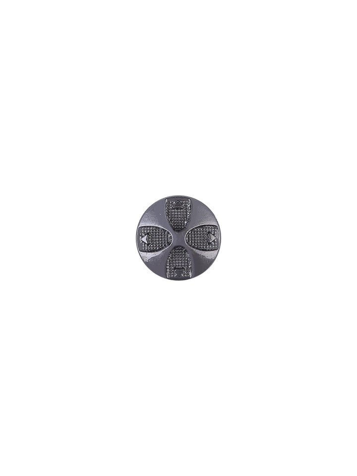 Fancy 10mm-16L Party Wear Shirt/Kurta Metal Button in Black Nickel (Gunmetal) Color