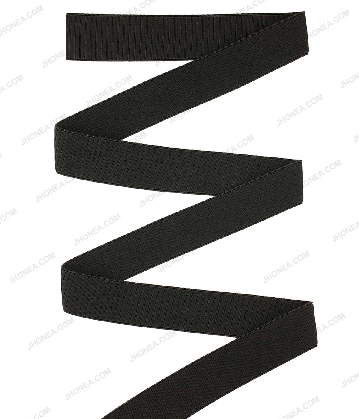Plain Black Soft Stretch Waistband Sewing Woven Elastic