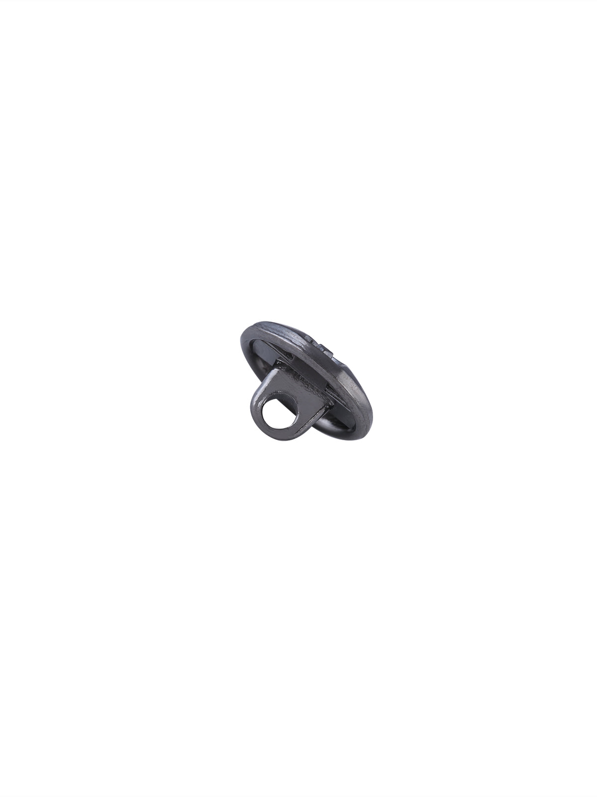 Black Nickel (gunmetal) Round Shape Engraved Design 10mm (16L) Shirt/Kurta Downhole Metal Button - Jhonea Accessories