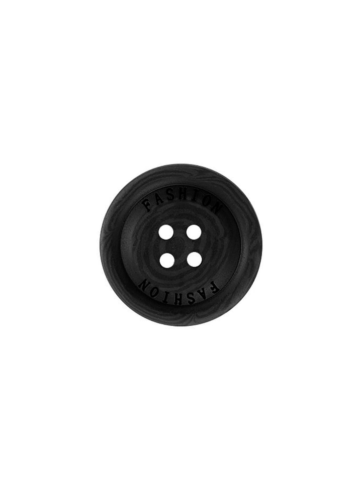 Wood-like Black Round Shape Coat Buttons