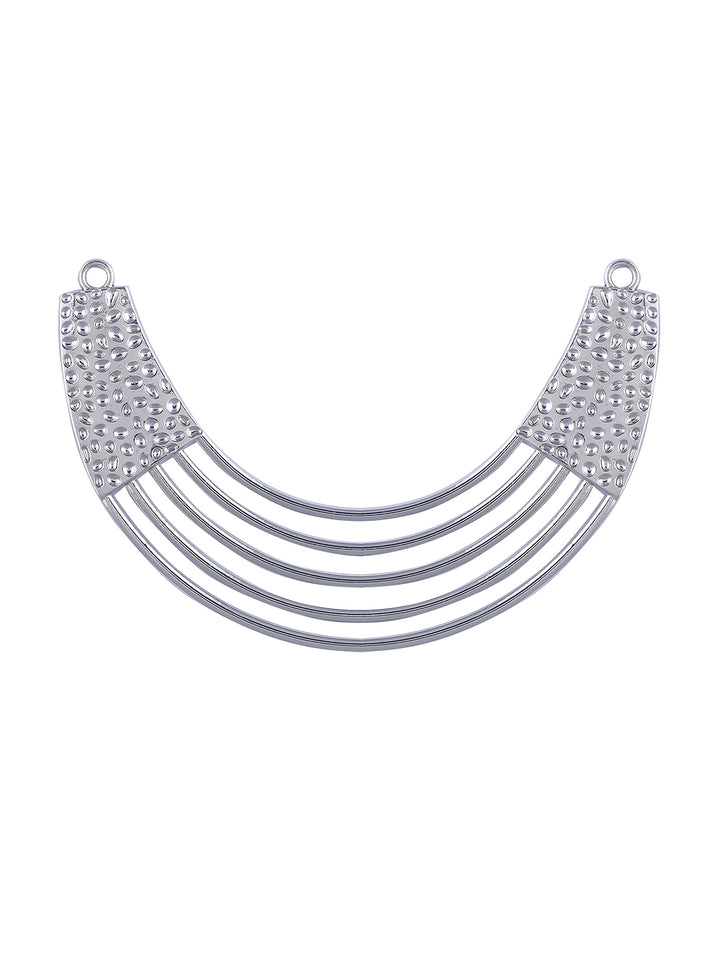 Shiny Silver Attractive 'U' Shape Neckline