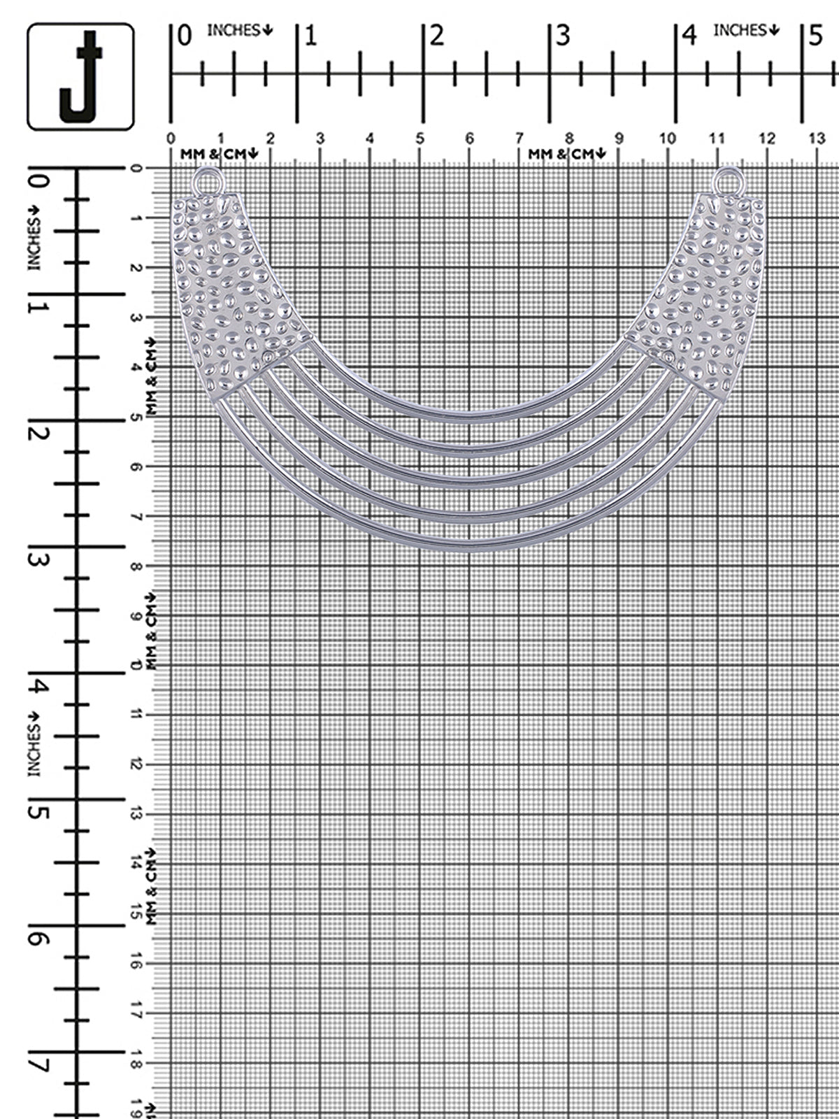 Shiny Silver Attractive 'U' Shape Neckline