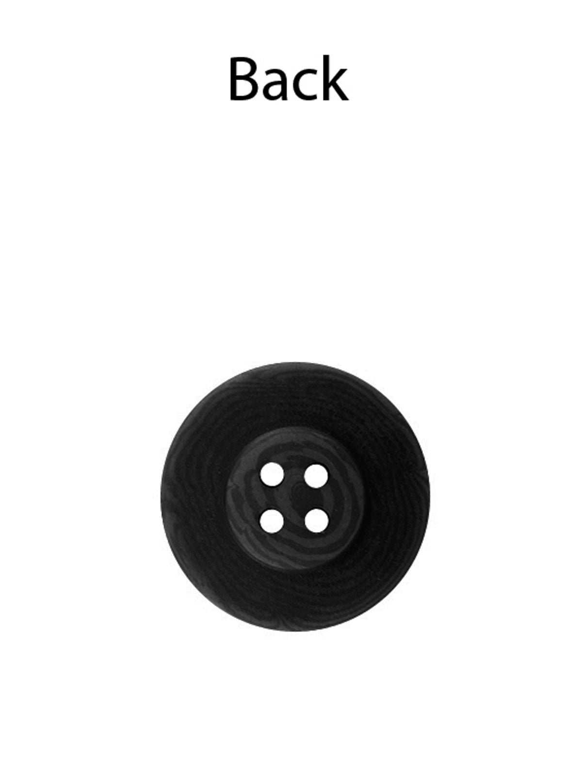 Wood-like Brown & Black Round Shape Coat Buttons
