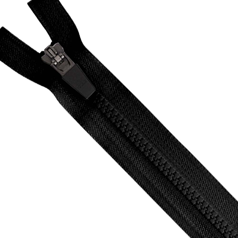 YKK- #5 Solid Black Vislon Open-End YKK Zipper