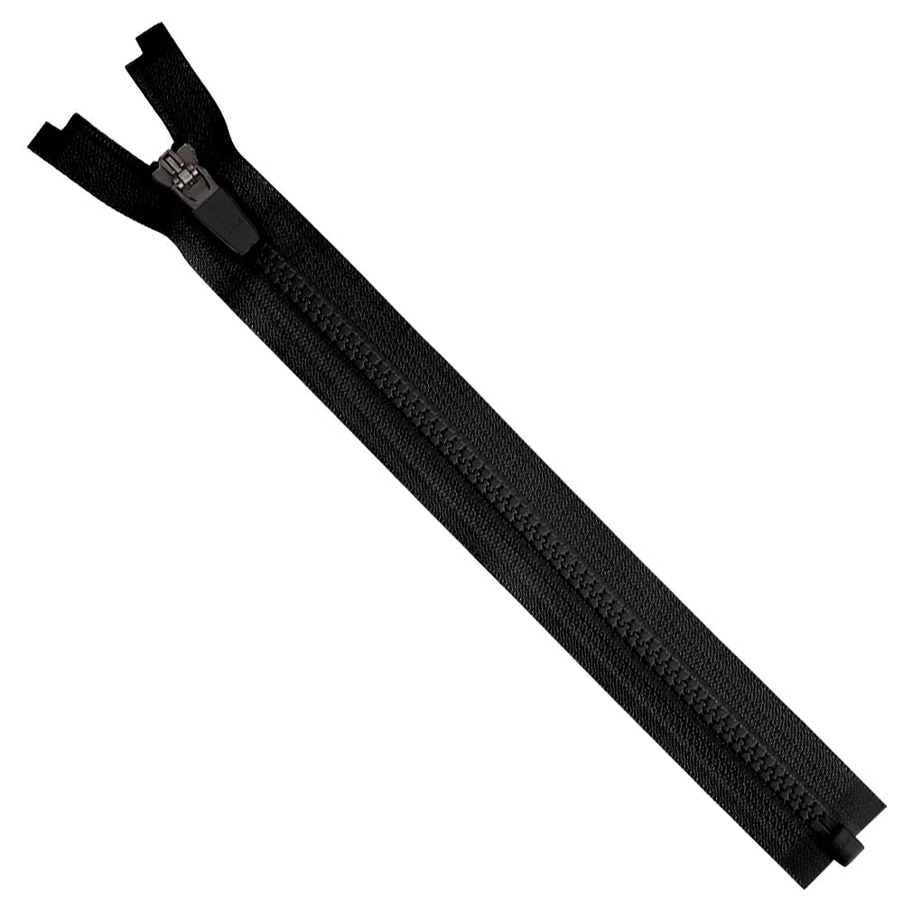YKK- #5 Solid Black Vislon Open-End YKK Zipper