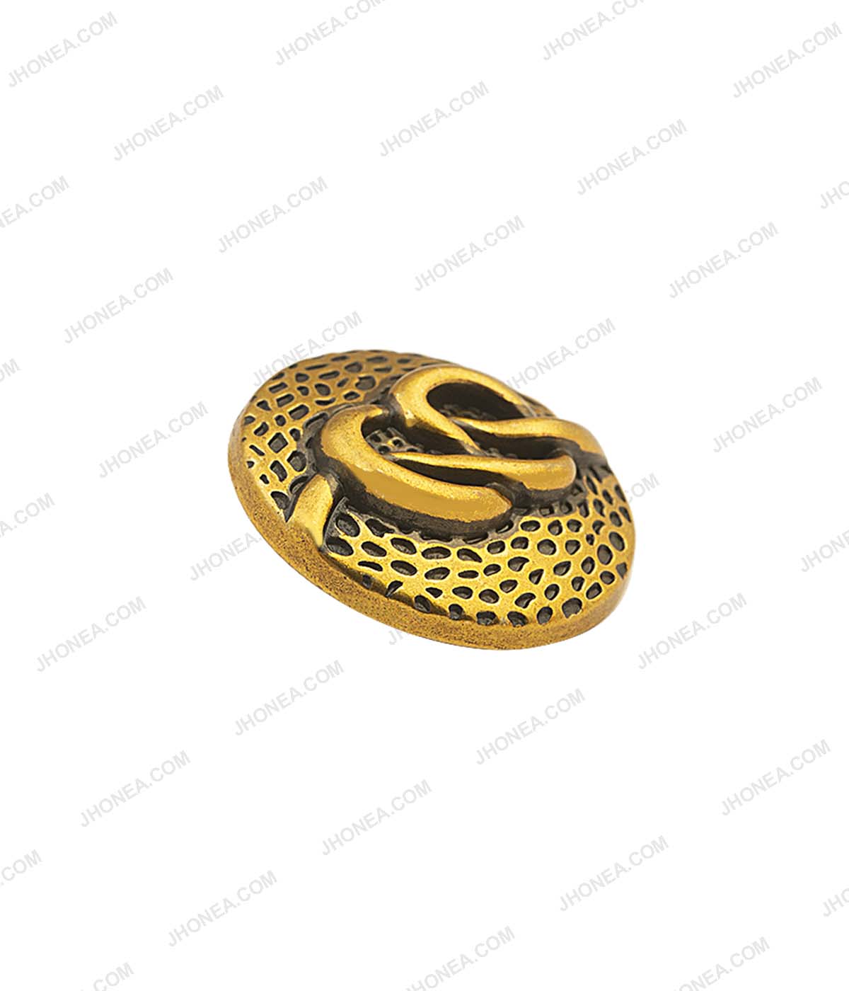 Figure Eight Knot Antique Gold Surface Design Metal Buttons