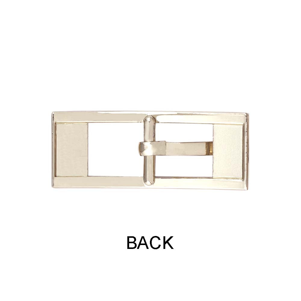 Shiny Rectangular Frame Cinch Belt Buckle