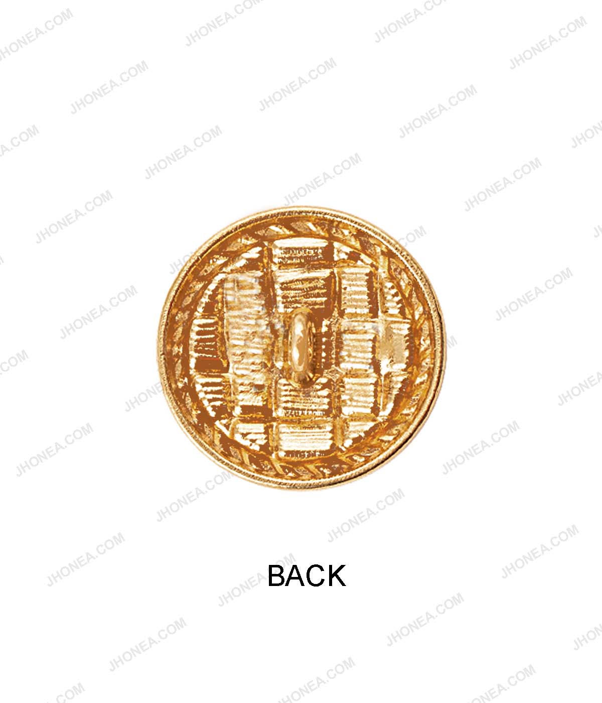 Antique Gold Checks Design Surface Coat Button