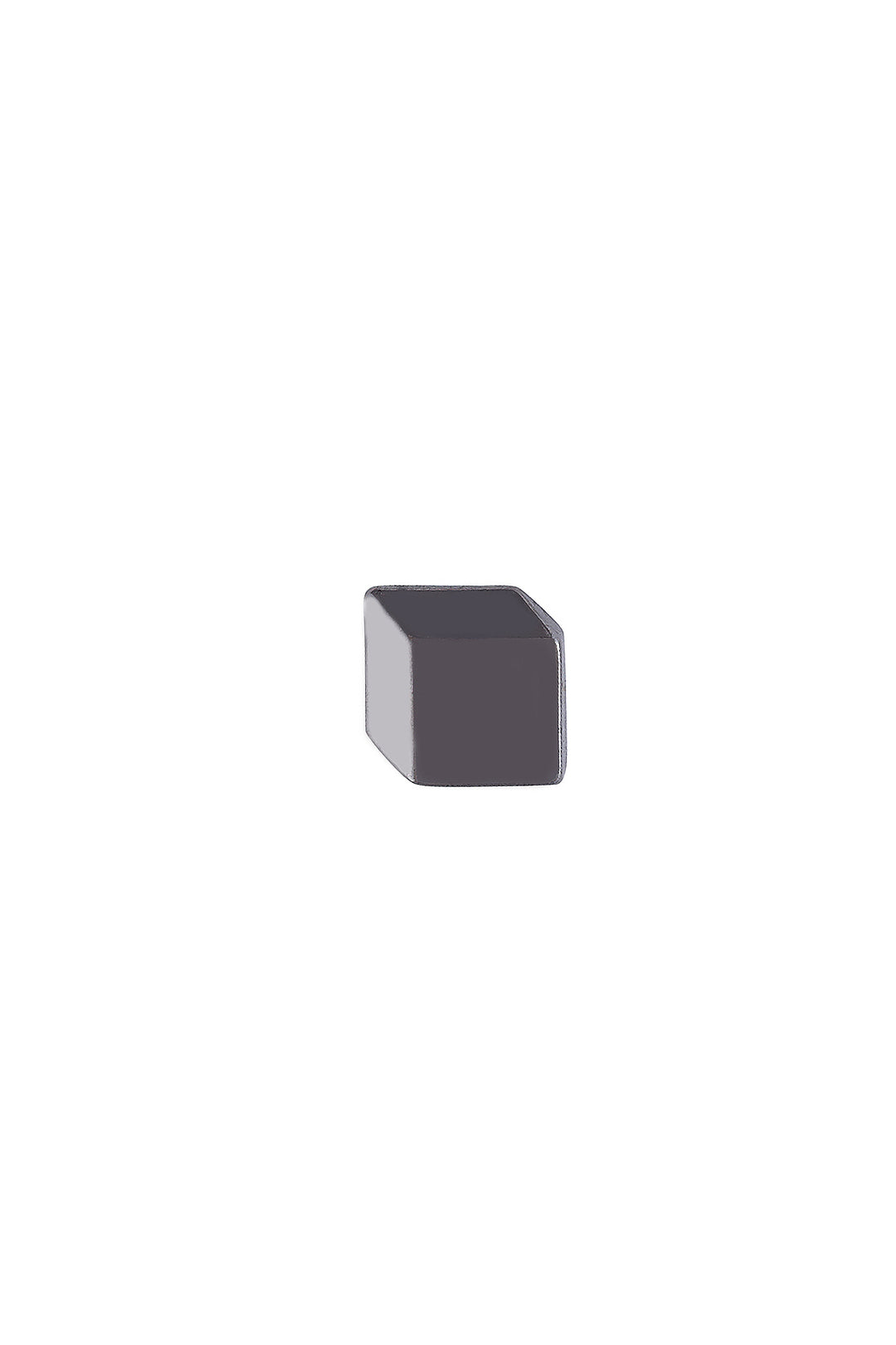 Shiny Black Nickel (Gunmetal) Cube Shape 10mm (16L) downhole party wear shirt button - Jhonea Accessories